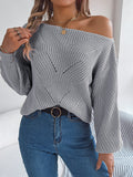 Openwork Long Sleeve Sweater