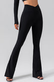 High Waist Slit Pocketed Active Pants