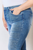 RISEN Full Size High Rise Ankle Flare Jeans