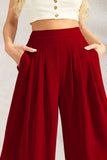 FAM-FAM High Waist Wide Leg Pants