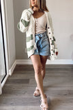 Striped Button Down Cardigan