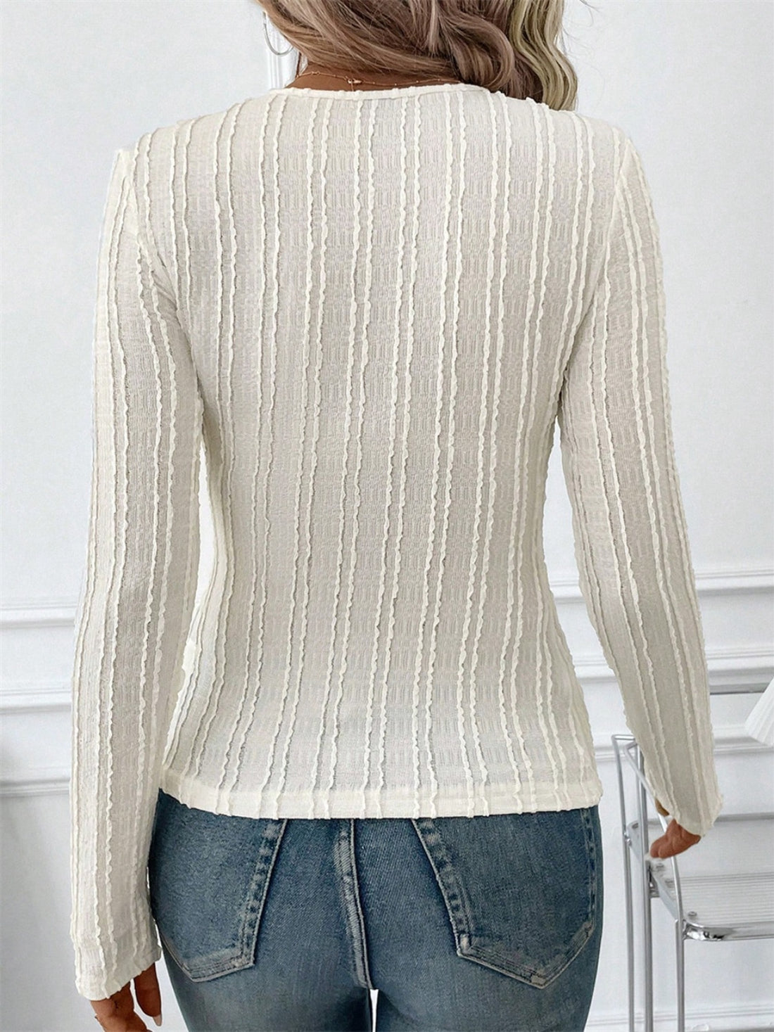 Elegant Long Sleeve Top - Elysian Style Apparel