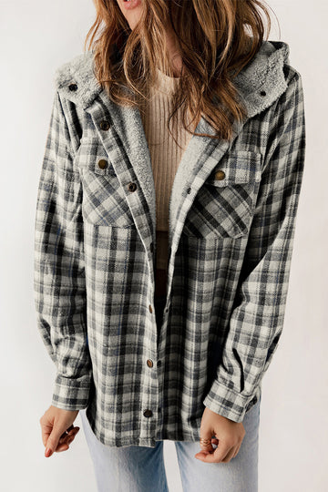 Plaid Luxe Hooded Jacket - Chic Fashion Outerwear