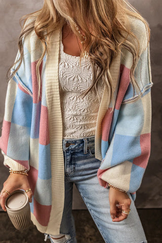 Chic Elegance Color Block Luxe Cardigan