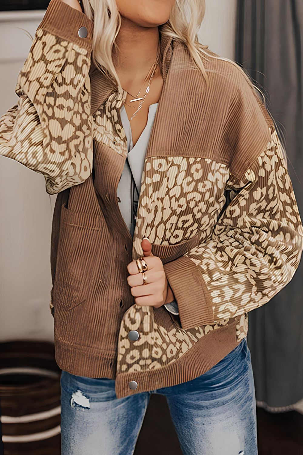 Leopard Print Luxe Jacket - Chic Savannah Style