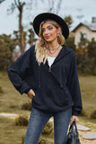 Cable-Knit Long Sleeve Hooded Jacket