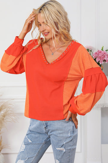 Chic V-Neck Blouse - Stylish Harmony Top