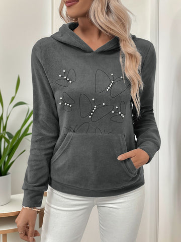 Butterfly Hoodie - Luxe Pearl Enchantment Sweatshirt