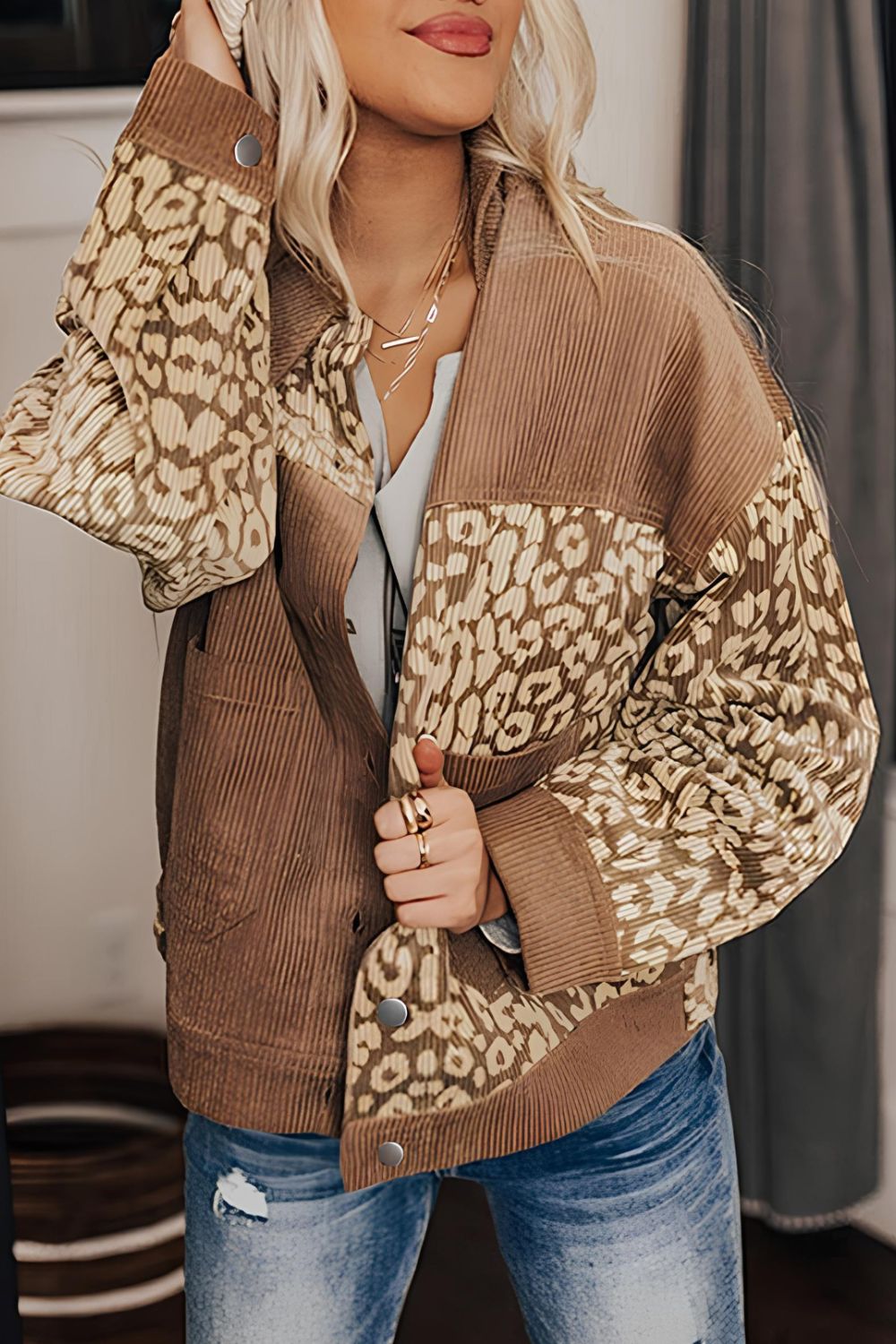 Leopard Print Luxe Jacket - Chic Savannah Style