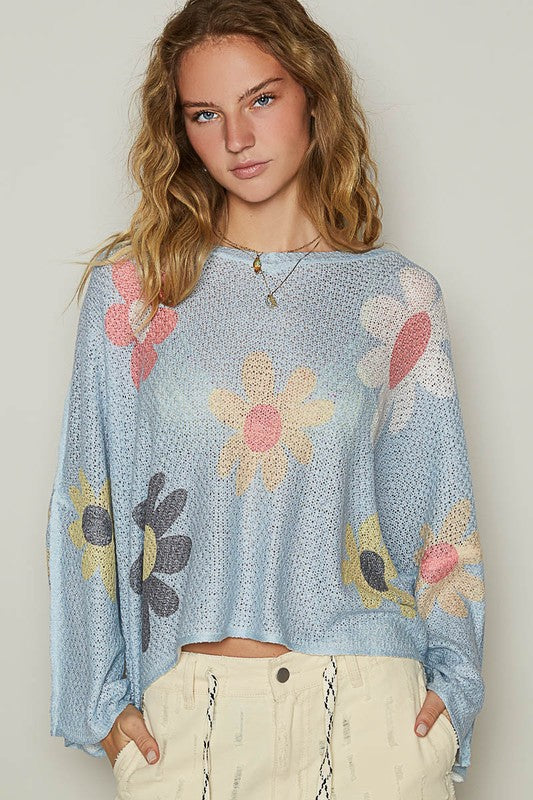 Luxe Knit Top - Elysian Bloom Sweater