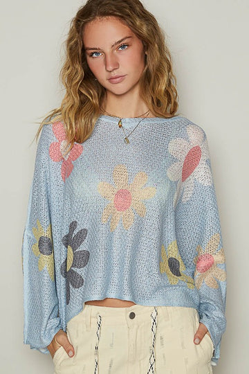 Luxe Knit Top - Elysian Bloom Sweater