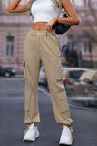 Mandy Elastic Waist Cargo Pants