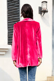 MeiMei Button Up Pocketed Long Sleeve Jacket