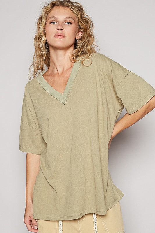 Luxe V-Neck Tee - Elysian Style Top