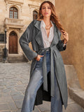 Sash Elegance Long Sleeve Trench