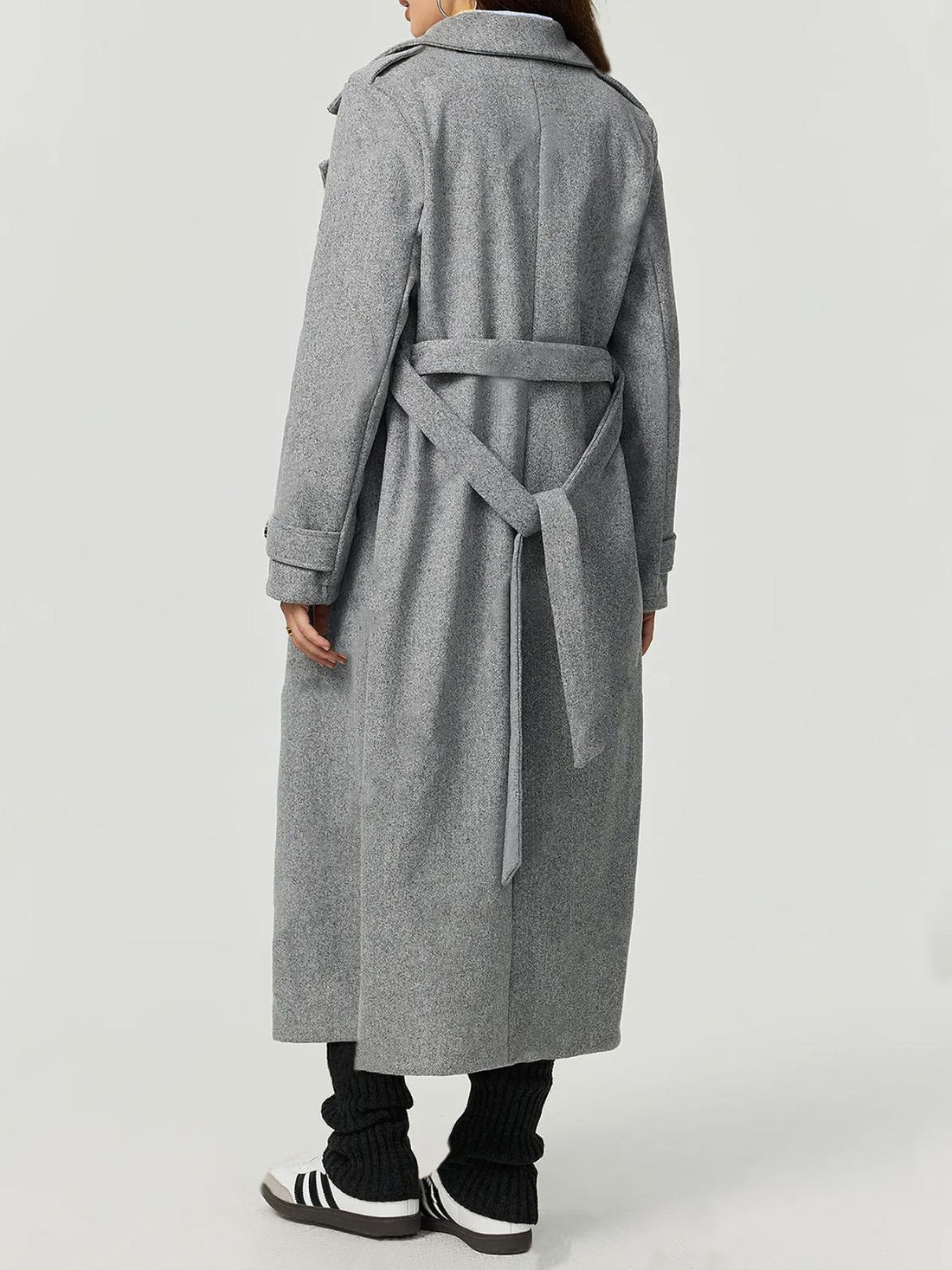 Longline Collared Coat - Regal Elegant Outerwear